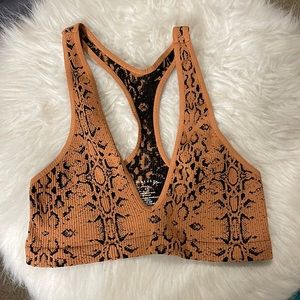 Free People animal print bralette. Comfortable and sexy at the same time? Yes!
